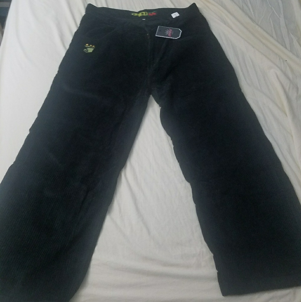 Jnco jeans 40x32 courderoy black nwt